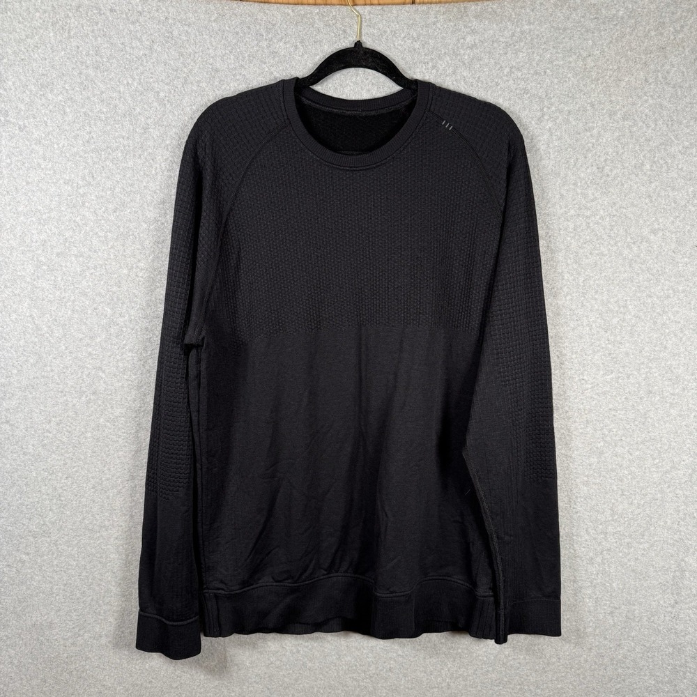 Lululemon Engineered Warmth Pullover Mens XL Black Sweater